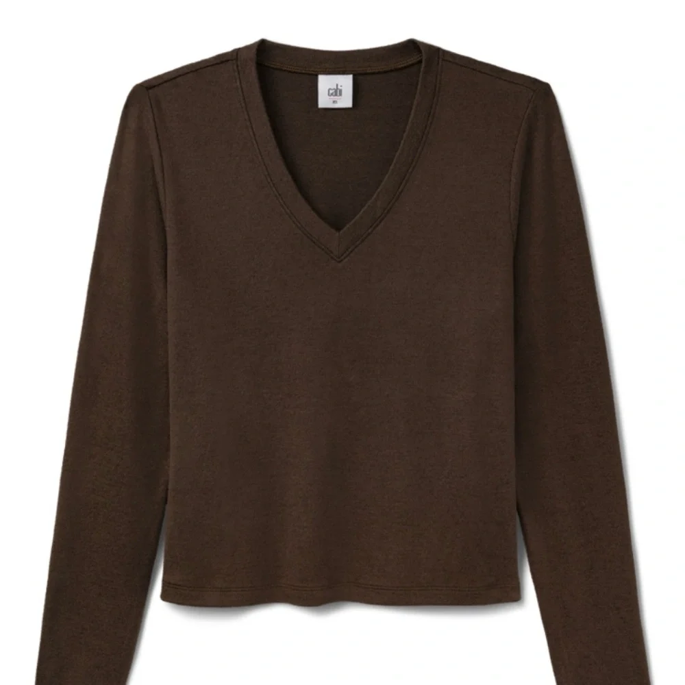 CAbi Brown V-Neck Sweater - Picture 4 of 5